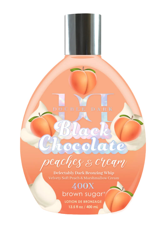 Double Dark Black Chocolate Peaches & Cream